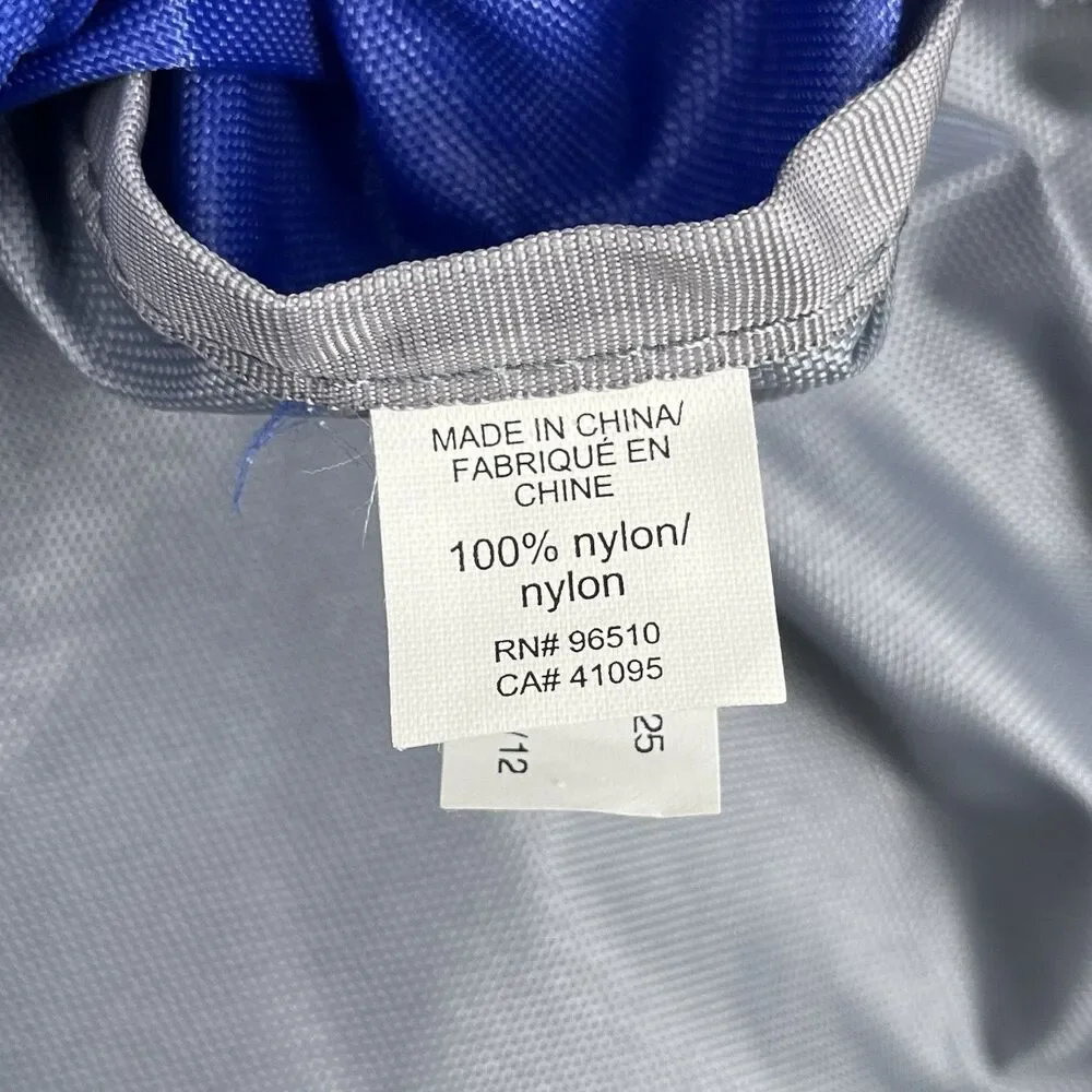 Under Armour UA Drawstring Backpack Blue Gray Sack Gym Bag Sports Workout